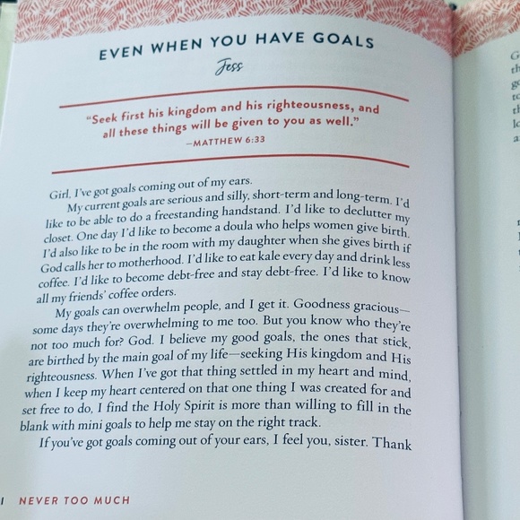 NEW Always Enough | Never Too Much Flip Book Hardcover Devotional - Picture 11 of 13